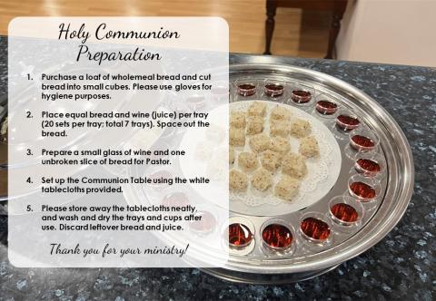 Holy Communion prep